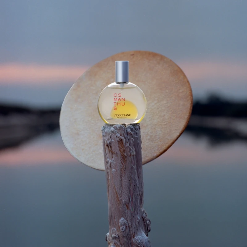 L'OCCITANE歐舒丹桂花精油香水情境照。 L'OCCITANE歐舒丹桂花精油香水情境照。