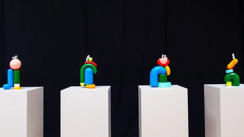 Lucas Zanotto 藝術展展覽現場。