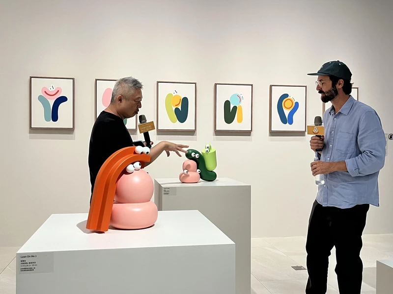 Lucas Zanotto 藝術展展覽現場。