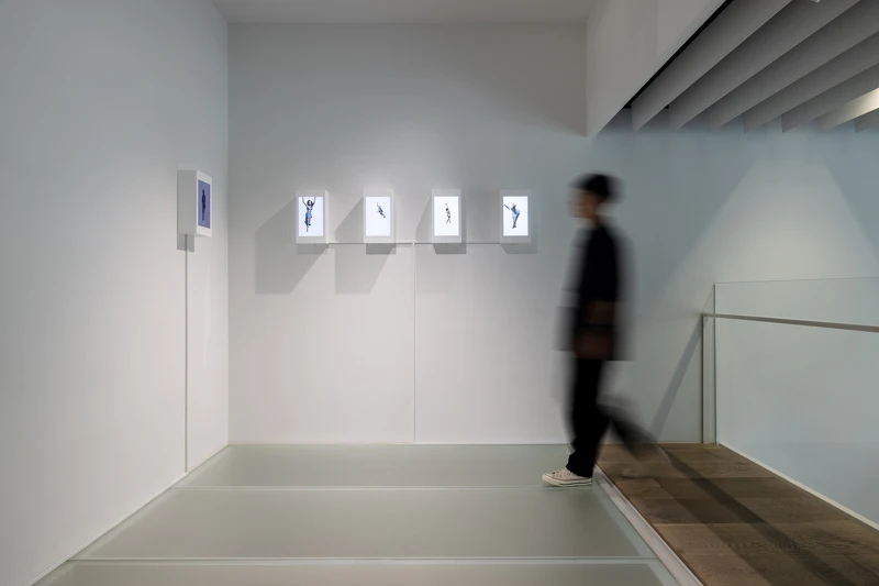 埃及建築師Hassan Ragab提取人與建築的影像，透過AI圖像生成系統將建築幻化為能走秀、跳舞的生物活體 ©忠泰美術館