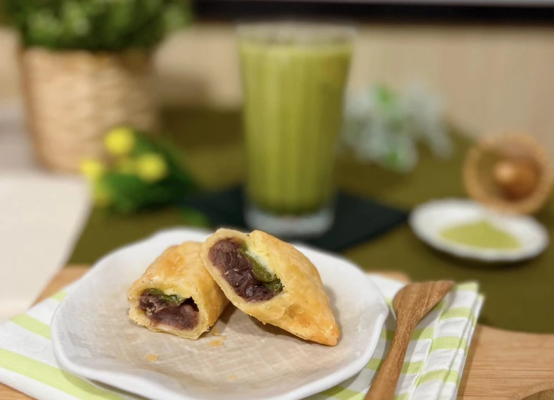 抹茶紅豆米派是摩斯漢堡的人氣甜品。