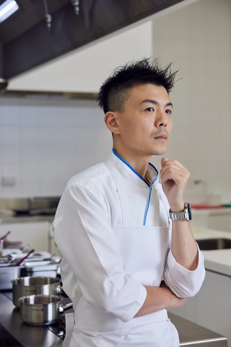 主廚黃以倫(Alain Huang)。 主廚黃以倫(Alain Huang)。