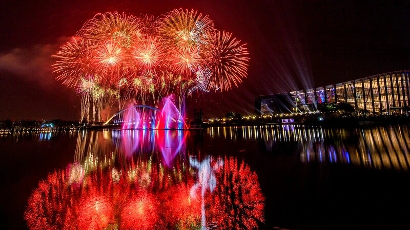 2022國慶煙火在嘉義進行試放 2022國慶煙火在嘉義進行試放