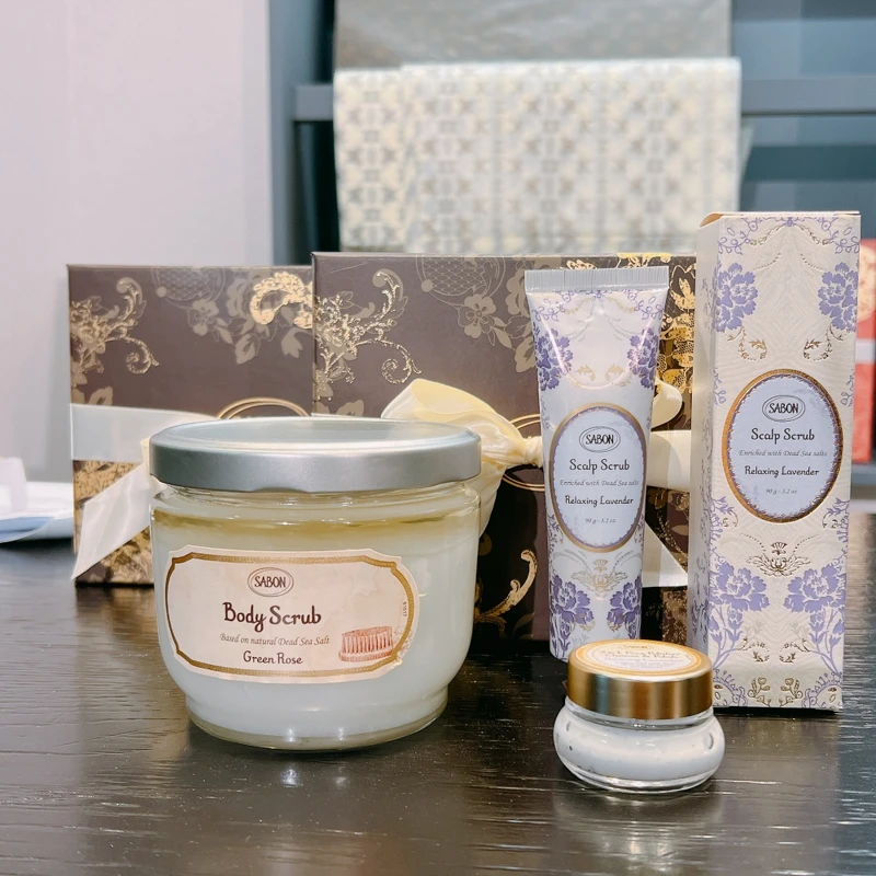 SABON磨砂三天后組(身體磨砂膏600g、死海鹽頭皮磨砂膏90g、二合一臉部磨砂膏15ml),磨法獨家價NT2,880 (原價NT3,440) SABON磨砂三天后組(身體磨砂膏600g、死海鹽頭皮磨砂膏90g、二合一臉部磨砂膏15ml),磨法獨家價NT2,880 (原價NT3,440)