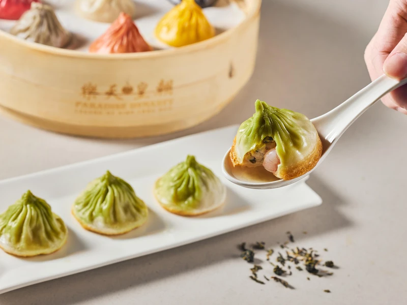 包種茶結合小籠包與生煎包迸出新滋味。