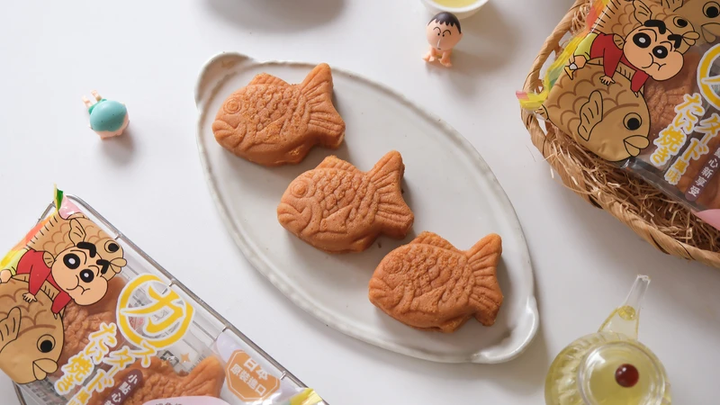 滿滿卡士達醬的鯛魚燒。