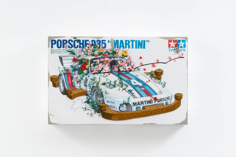 Tatsuya Yokosaka_FLOWER ver.2_2023_Acrylic paint on canvas , on PVC_ 53 x 33.3cm