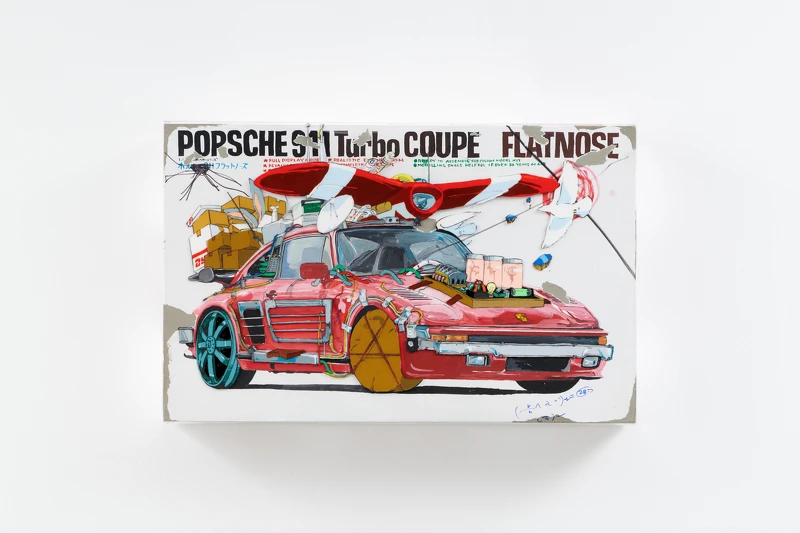 Tatsuya Yokosaka_ROSSO_2023_Acrylic paint on canvas , on PVC_53X33.3cm