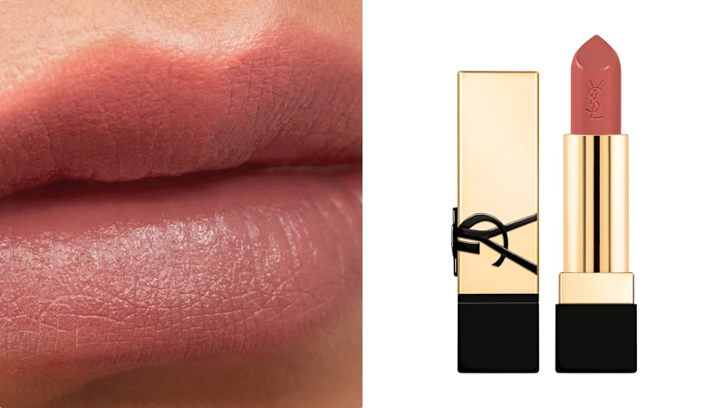 YSL奢華緞面唇膏(#N12赤裸慾望)，NT1,580