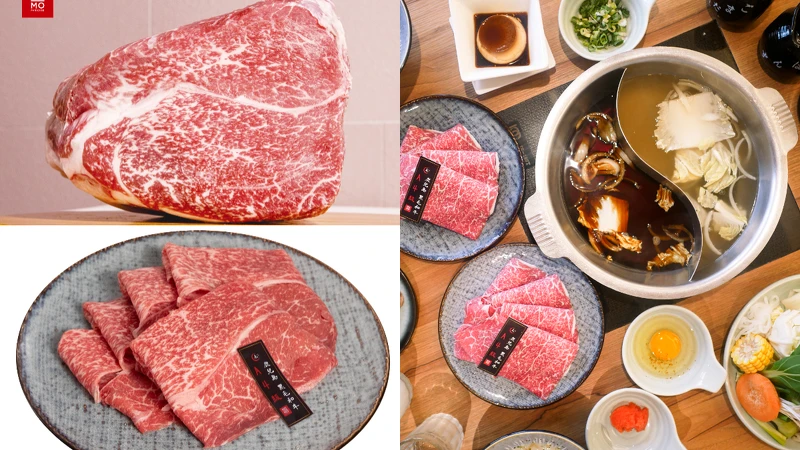 鹿兒島A4和牛肉質鮮嫩,下鍋後又不會過於油膩。 鹿兒島A4和牛肉質鮮嫩,下鍋後又不會過於油膩。