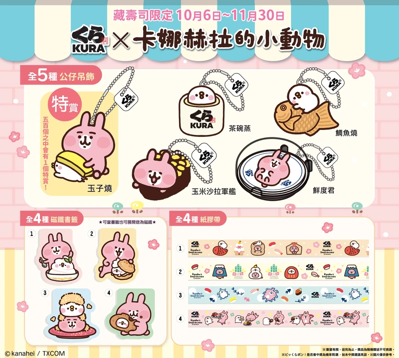 藏壽司 x 卡娜赫拉的小動物扭蛋攻略,看看哪個是你最喜歡的! 藏壽司 x 卡娜赫拉的小動物扭蛋攻略,看看哪個是你最喜歡的!