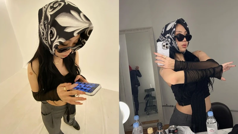 搭配服裝造型時,頭巾看起來也可以很潮。 搭配服裝造型時,頭巾看起來也可以很潮。