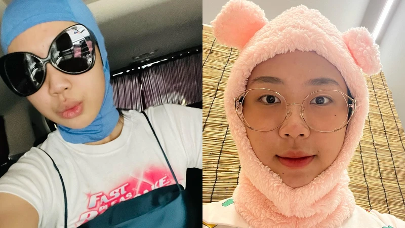 李泳知有時也喜歡能罩住這個頭的頭套。 李泳知有時也喜歡能罩住這個頭的頭套。