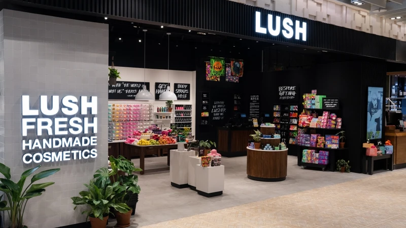 LUSH 2003年9月28日首度插旗高雄。 LUSH 2003年9月28日首度插旗高雄。