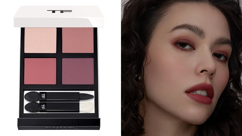 TOM FORD阿瑪菲玫瑰限定版高級訂製四格眼盤(#01微醺玫瑰ROSE TEASE),NT3,700 TOM FORD阿瑪菲玫瑰限定版高級訂製四格眼盤(#01微醺玫瑰ROSE TEASE),NT3,700