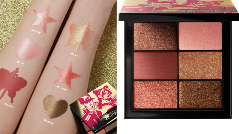 shu uemura植村秀X JOJO的奇妙冒險限量聯名彩妝蝴蝶之刃6色眼影盤,NT1,900 shu uemura植村秀X JOJO的奇妙冒險限量聯名彩妝蝴蝶之刃6色眼影盤,NT1,900