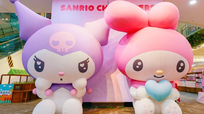 美樂蒂和酷洛米氣偶。 美樂蒂和酷洛米氣偶。