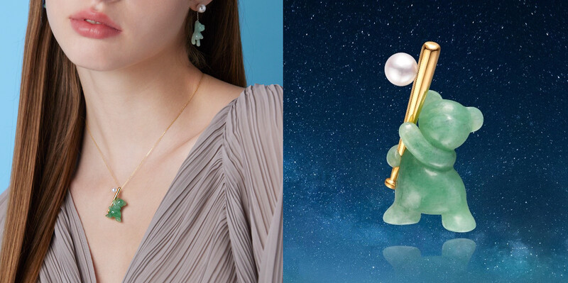 林曉同珠寶,Eric Jade Bear 棒球熊,價格自NT.156,500元起。 林曉同珠寶,Eric Jade Bear 棒球熊,價格自NT.156,500元起。