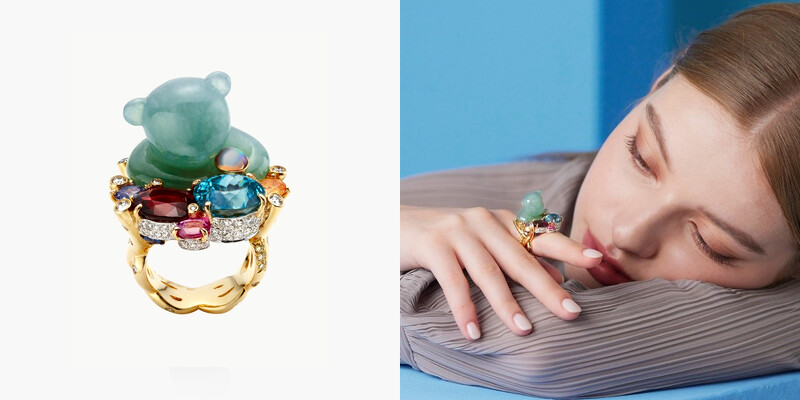 林曉同珠寶,Eric Jade Bear No.2戒指,價格店洽。 林曉同珠寶,Eric Jade Bear No.2戒指,價格店洽。