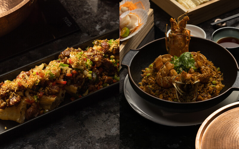 「鬼馬牛肉」與「富豪炒飯」。 「鬼馬牛肉」與「富豪炒飯」。