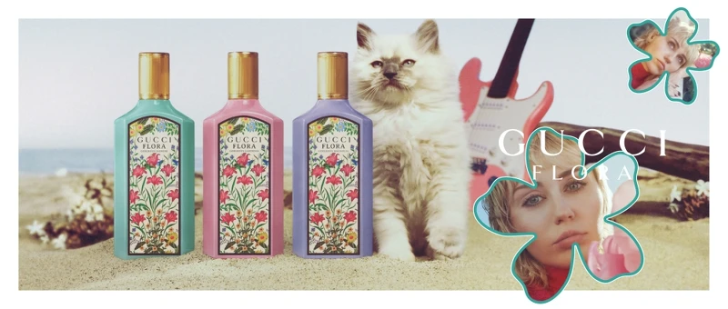 Gucci Flora系列形象照。