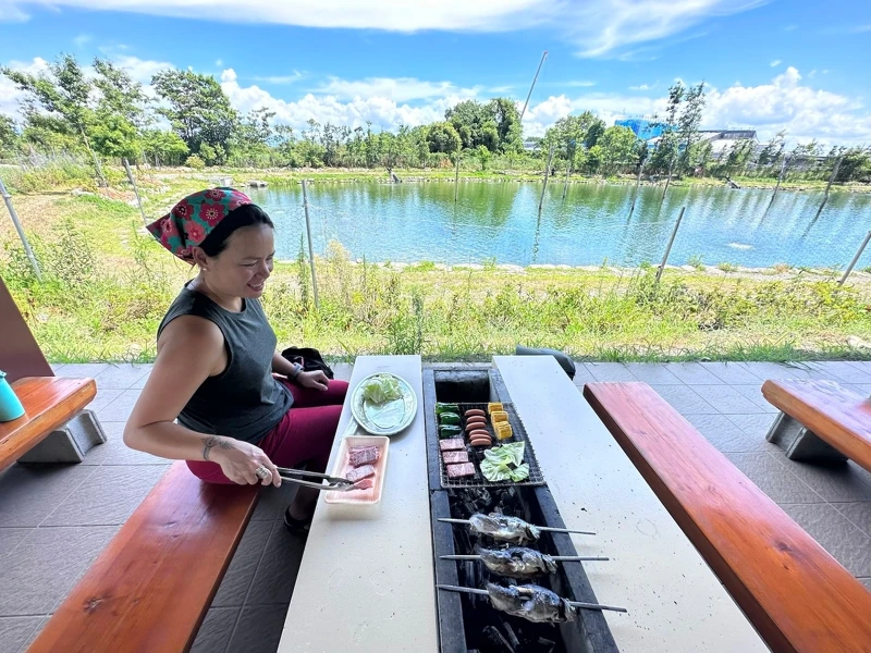 還可現場BBQ。 還可現場BBQ。