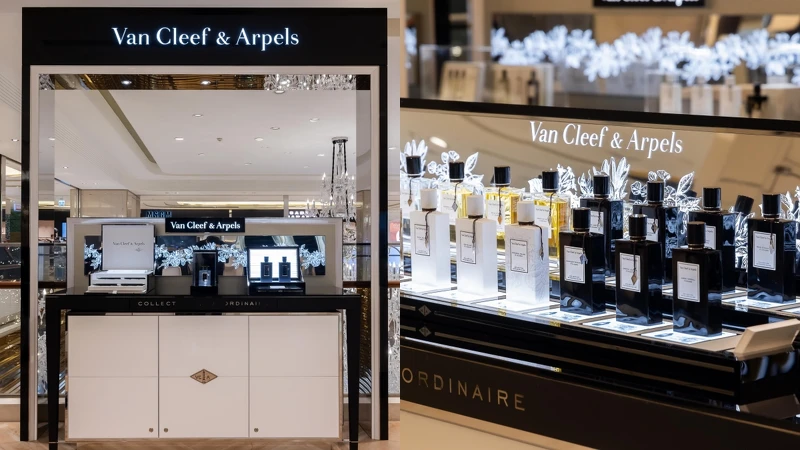 Van Cleef Arpels梵克雅寶全台首間旗艦香氛專門店(左起)針管選物區、香氛試香區。 Van Cleef Arpels梵克雅寶全台首間旗艦香氛專門店(左起)針管選物區、香氛試香區。