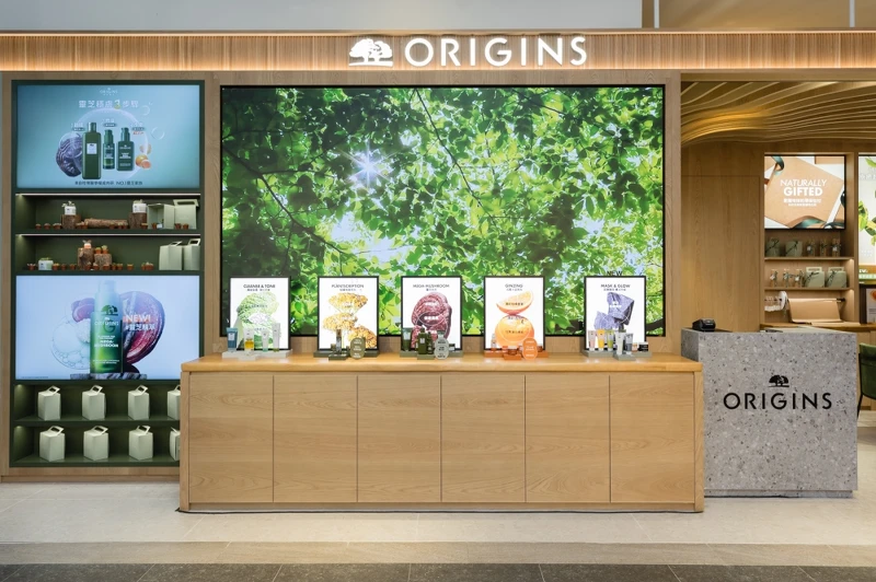 ORIGINS品木宣言植癒美學全球旗艦店「都會之森」自助體驗站。 ORIGINS品木宣言植癒美學全球旗艦店「都會之森」自助體驗站。