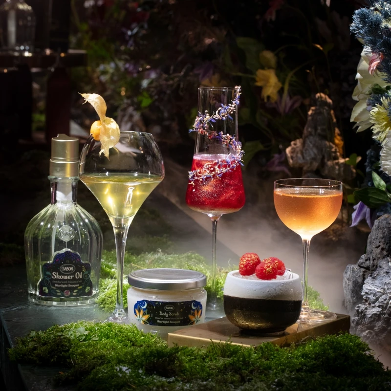 SABON X Nadarrach.Official星熠幻境聯名調酒。 SABON X Nadarrach.Official星熠幻境聯名調酒。