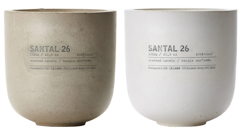 Le Labo灰/白色大型水泥香氛蠟燭1.2kg ，NT18,000形象店限定