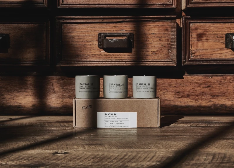 Le Labo迷你水泥香氛蠟燭禮盒(檀香26)59.5g*3，NT3,650形象店限定