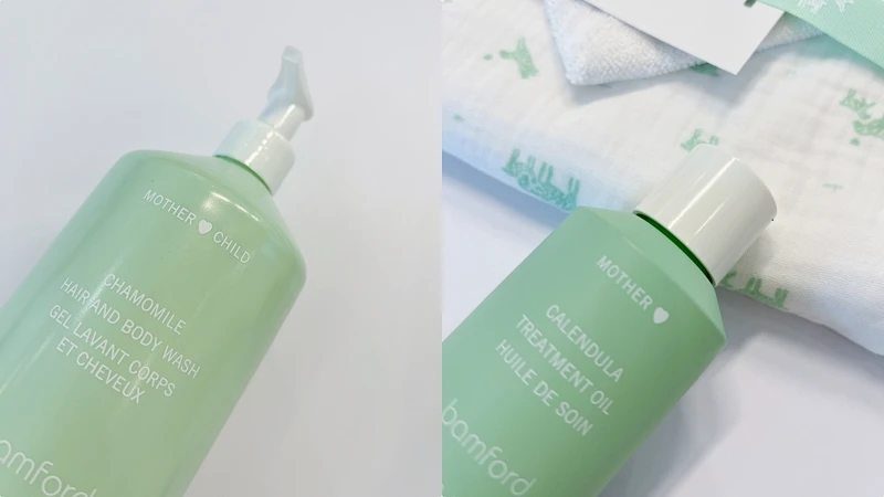 bamford母嬰系列上頭貼心標示是給媽媽用還是可以母嬰一起使用。