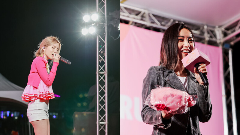 2023《裙襬澎澎 RUN》晚上場演唱會嘉賓Jocelyn 9.4.0.、閻奕格。 2023《裙襬澎澎 RUN》晚上場演唱會嘉賓Jocelyn 9.4.0.、閻奕格。