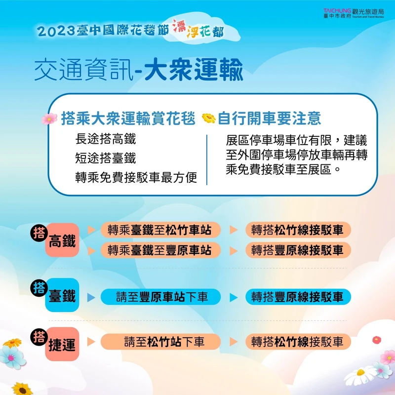 2023台中國際花毯節交通資訊 2023台中國際花毯節交通資訊