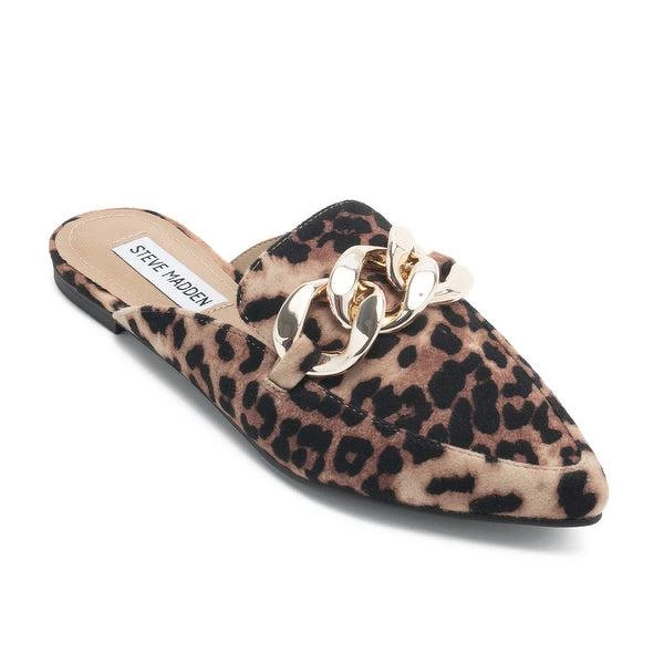 STEVE MADDEN FINLEY 絨布鍊條穆勒拖鞋NT$1,111。 STEVE MADDEN FINLEY 絨布鍊條穆勒拖鞋NT$1,111。