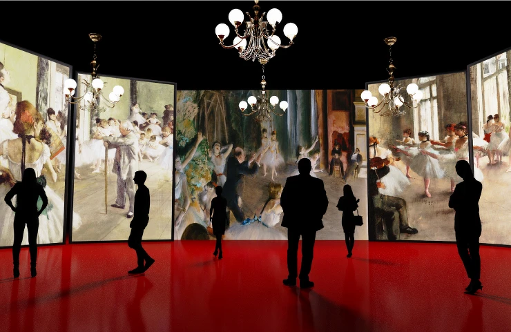 印象派150週年光影藝術展,展區二。 印象派150週年光影藝術展,展區二。