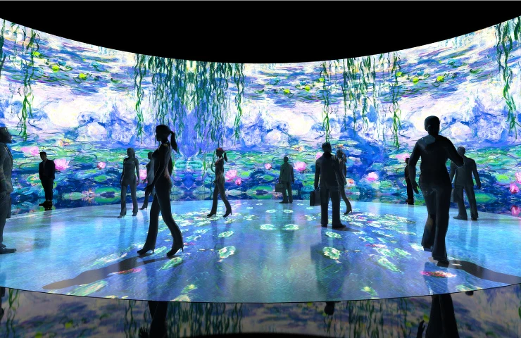 印象派150週年光影藝術展,展區四。 印象派150週年光影藝術展,展區四。