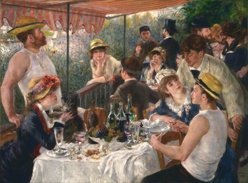 雷諾瓦《船上的午宴》。圖/Pierre-Auguste Renoir, Public domain, via Wikimedia Commons 雷諾瓦《船上的午宴》。圖/Pierre-Auguste Renoir, Public domain, via Wikimedia Commons