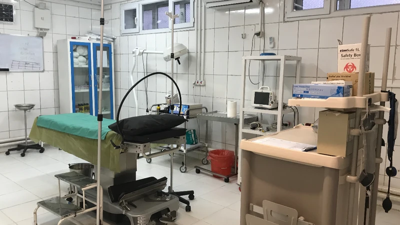 王伊蕾醫師在阿富汗的手術室。