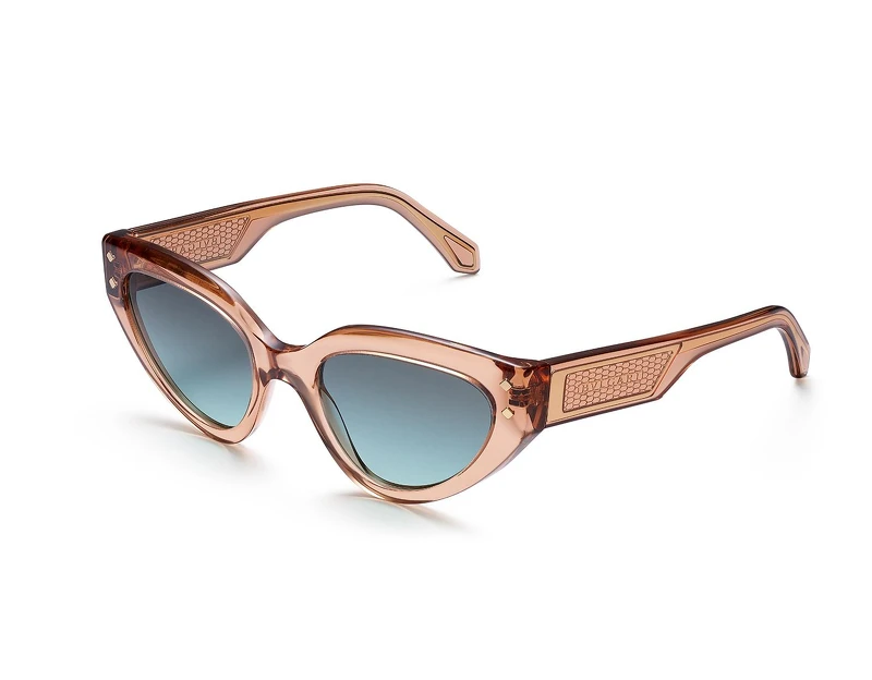 Bulgari SERPENTI VIPERMESH 棕色貓眼醋酸纖維太陽眼鏡，價格店洽