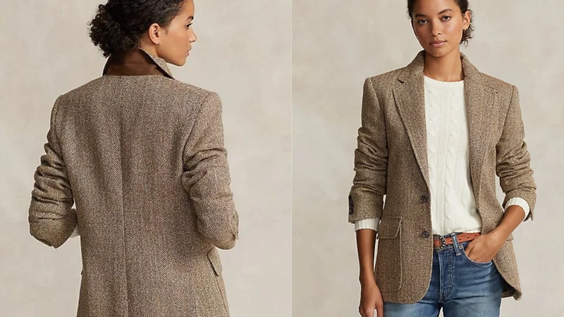 人字斜紋呢亞麻混紡西裝外套 NT.26,880