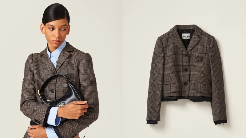 單襟威爾斯格紋外套 NT.115,000