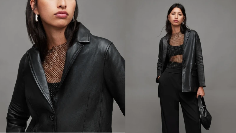 CORINNA 羊皮西裝外套 NT.16,900