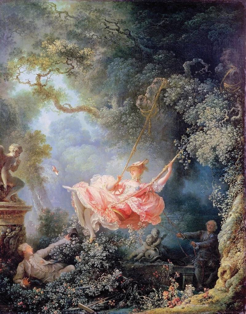 《鞦韆》 The Swing──尚‧奧諾雷‧福拉哥納爾 Jean-Honoré Fragonard date.│1767年左右 dimensions.│81cm×64.2cm location.│華萊士典藏博物館,倫敦,英國 《鞦韆》 The Swing──尚‧奧諾雷‧福拉哥納爾 Jean-Honoré Fragonard date.│1767年左右 dimensions.│81cm×64.2cm location.│華萊士典藏博物館,倫敦,英國