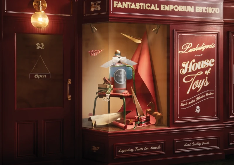 Penhaligon’s潘海利根2023聖誕玩具城情境。