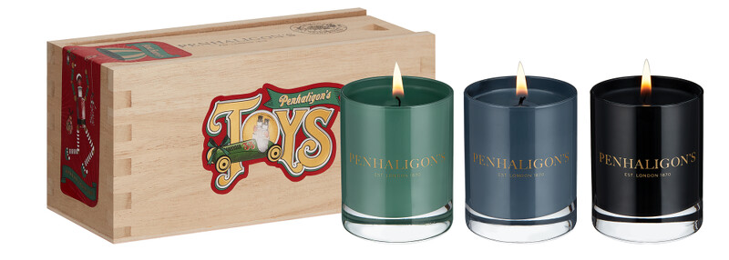 Penhaligon’s潘海利根HOME HOOPLAS聖誕蠟燭三件組，NT3,200