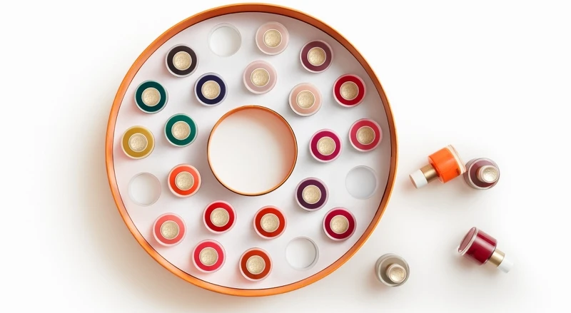 Hermès愛馬仕彩色花環指甲油禮盒，NT47,300