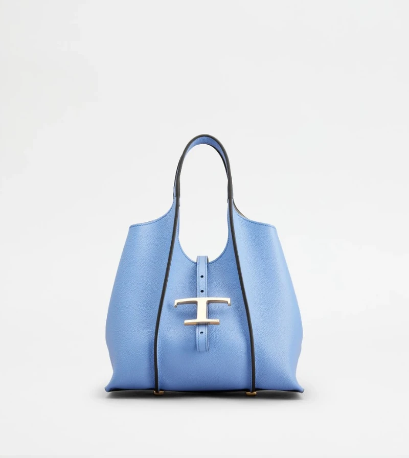 TOD'S T TIMELESS水藍色小型托特包，NT$66,900。