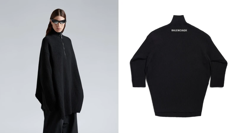 Balenciaga拉鍊高領上衣 NT57,700 Balenciaga拉鍊高領上衣 NT57,700