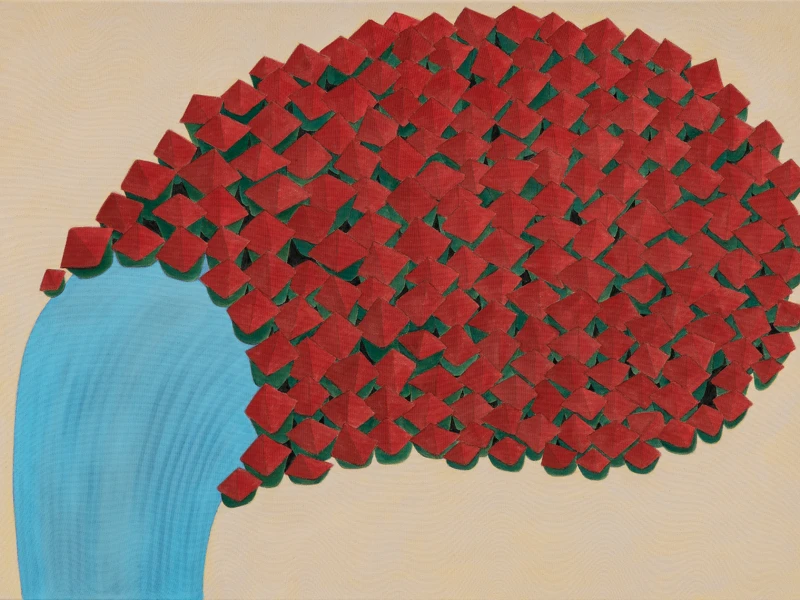 你曾常常笑著-4_2021_70.0 × 100.0 cm_壓克力、畫布 你曾常常笑著-4_2021_70.0 × 100.0 cm_壓克力、畫布